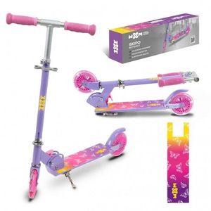 Trotineta pliabila pentru copii WXM Skipo Butterfly, cadru din aluminiu, roti cu lumini led, greutate admisa 50 kg imagine