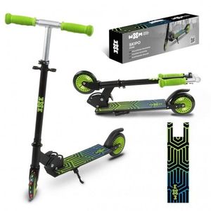 Trotineta pliabila pentru copii WXM Skipo Zone, cadru din aluminiu, roti cu lumini led, greutate admisa 25 kg imagine