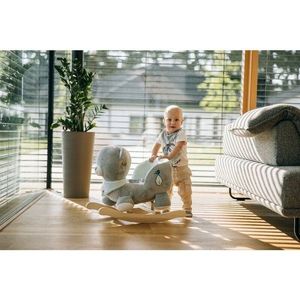 Balansoar pentru copii Free2Play Max the Bear Blue din lemn 18 luni+ imagine