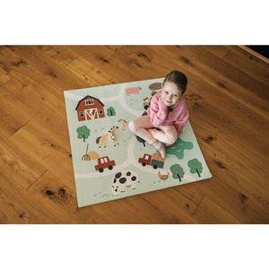 Covoras puzzle pentru copii Free2Play Farm din spuma 91x91 cm imagine