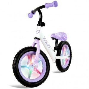 Bicicleta fara pedale Kidwell Rebel Dots, roti din spuma eva cu lumini led imagine