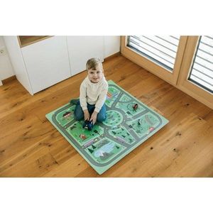 Covoras puzzle pentru copii Free2Play Road din spuma 91x91 cm imagine