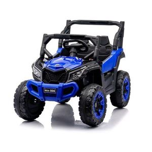 Masinuta electrica pentru copii Nichiduta Off Road Blue cu telecomanda 2.4G, acumulator 12V4.5Ah, 2 motoare, lumini led functionale, usi cu deschidere, roti robuste, pornire la buton imagine