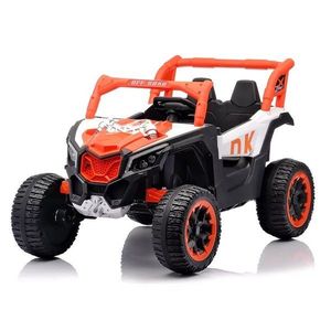 Masinuta electrica pentru 2 copii Nichiduta Off Road 4x4 Orange, acumulator 12V4.5Ah, roti eva cu rulment , telecomanda 2.4G, lumini led, functie slow start, unitate audio cu usb si mp3 imagine