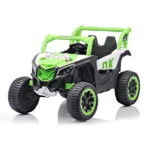 Masinuta electrica pentru 2 copii Nichiduta Off Road 4x4 Green, acumulator 12V4.5Ah, roti eva cu rulment , telecomanda 2.4G, lumini led, functie slow start, unitate audio cu usb si mp3 imagine
