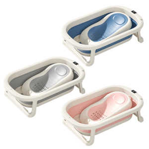 Set Cadita si Suport anatomic detasabil pentru bebelusi Little Mom Pink, cu afisaj temperatura digital, design pliabil si compact, cu suprafete antiderapante, finisaje netede si sistem de agatare imagine