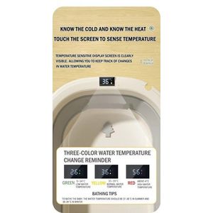 Set Cadita pliabila pentru copii Little Mom Grey cu Suport metalic reglabil pe 3 nivele de inaltime, echipat cu roti silentioase 360 grade, design robust si durabil, Cos de depozitare integrat, afisaj de temperatura imagine