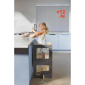 Turn de invatare MamaToyz Kule Flip multifunctional gri imagine
