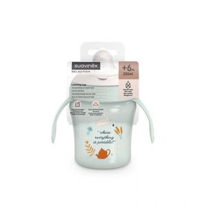 Cana de antrenament Suavinex Wonder verde 200 ml imagine