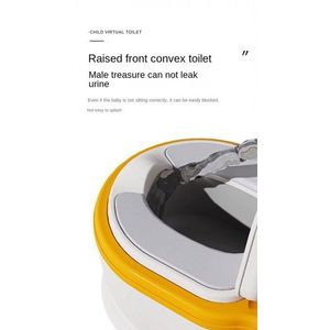 Olita muzicala pentru copii Little Mom HappyFlush Pink, model educativ cu design realist tip minitoaleta, cu adaptor moale din spuma PU, vas colector detasabil, suport pentru hartie igienica imagine