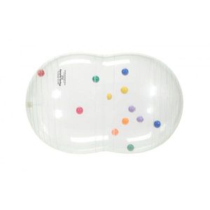 Minge aluna fizioterapeutica Physio Activity Roll transparenta diametru 55 cm cu mingi in interior imagine