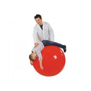 Minge fizioterapeutica Therasensory Rosu cu noduli de masaj diametru 100 cm imagine