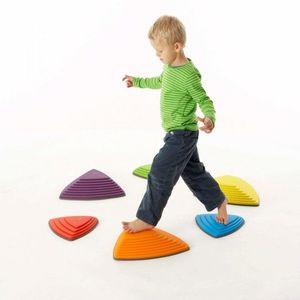 Set 6 piese pentru motricitate, echilibru Gonge Pietre de rau imagine