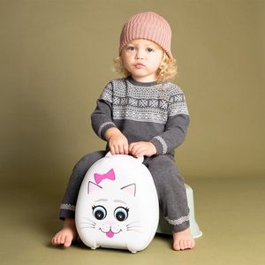 Olita portabila cu capac si maner My Carry Potty Pisica imagine