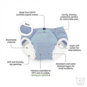 Set de 3 chilotei de antrenament la olita My Little Training Pants 3-4 ani Ocean Blue imagine