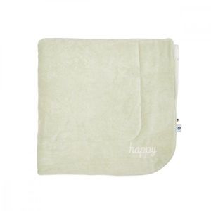 Patura din velur Cotton Twins Happy 90x90 cm bej imagine