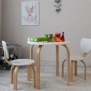 Masuta pentru copii Veres Monaco Alb natur imagine