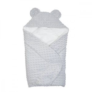 Patura plic din bumbac Twins Minky gri imagine