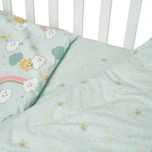 Set de lenjerie pentru patut din bumbac cu 4 piese Twins 120x60 cm imagine