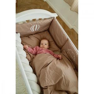 Set de lenjerie din bumbac cu 7 piese pentru patut Twins Fluffy Puffy imagine