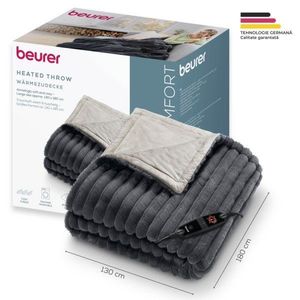 Patura electrica Stockholm gri inchis Beurer imagine