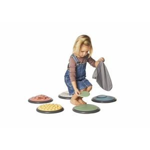 Set de 5 perechi de discuri tactile in culori nordice imagine