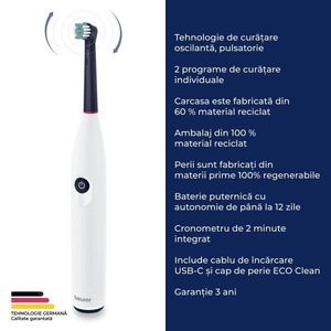 Periuta de dinti electrica rotativa Green Planet TB 15 Beurer imagine