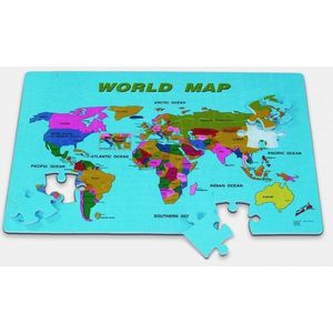 Covoras puzzle de joaca din spuma 54 piese 60x90 cm imagine