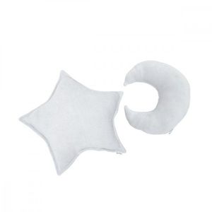 Pernute decorative Twins moon star alb imagine