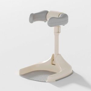 Suport ergonomic pentru baita independenta a bebelusilor Little Mom Bath Support Pro Grey, design cu inaltime ajustabila intre 44-54 cm, stabil si sigur, compact si portabil, cu elementele de sustinere pentru brate imagine