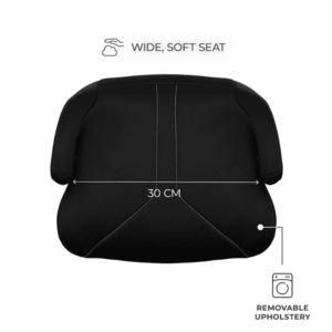 Inaltator auto pentru copii Kinderkraft I-Boost 2 Black I-Size 125-150 cm imagine