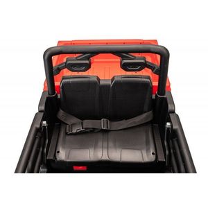 Masinuta electrica copii Nichiduta Heavy Duty Red cu remorca rabatabila electric, telecomanda 2.4G, 2 motoarex35w, acumulator 12V4.5Ah, usi cu deschidere, lumini led, 2viteze imagine