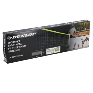 Set plasa sport Dunlop 609 x 220 cm pentru volei, tenis, badminton imagine