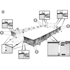 Set teren de fotbal Dunlop 426 x 36 x 235 cm imagine