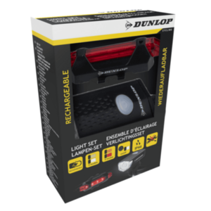 Set 2 lumini reincarcabile Dunlop pentru bicicleta imagine