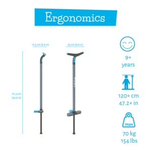 Saritor pentru copii Chillafish Poogi Blue stick pogo imagine