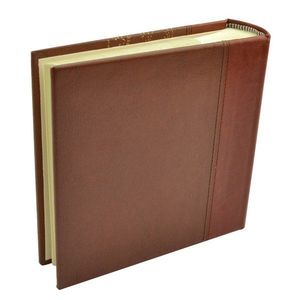 Album foto decor cu insertie broderie, 100 fotografii 10x15 culoare maro deschis imagine