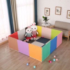 Covoras puzzle xl, 60x60 cm, grosime 2 cm, spuma eva, 2 piese culoare galben imagine