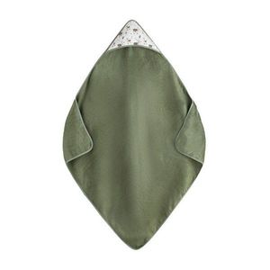 Prosop cu gluga PetiteMars Loulou hipoalergenic 100x100 cm Lame BejVerde imagine