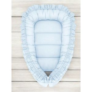 Cosulet bebelus MimiNu pentru dormit Baby Nest 55x75 cm Colectia Royal Blue imagine