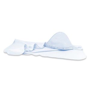 Prosop cu gluga MimiNu din bumbac cu volanas 100x100 cm Colectia Royal Blue imagine