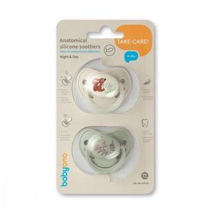 Set 2 suzete anatomice din silicon Babyono 6-18 luni imagine