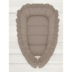 Cosulet bebelus MimiNu pentru dormit Baby Nest 55x75 cm Colectia Royal Mocha imagine