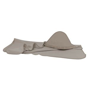 Prosop cu gluga MimiNu din bumbac cu volanas 100x100 cm Colectia Royal Mocha imagine