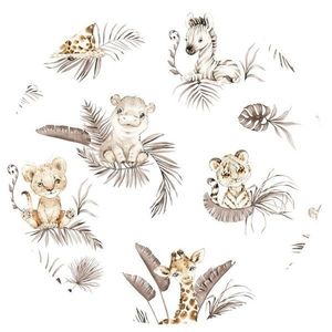 Sac de dormit MimiNu Savanna din bumbac cu fermoar 70 cm 2.5 Tog imagine