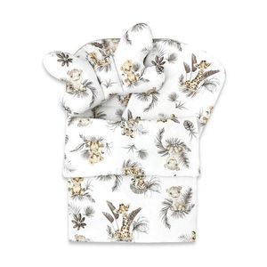 Set 4 in 1 cosulet pentru bebelusi MimiNu Baby Cocoon 75x55 cm Savanna imagine