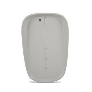 Saltea de infasat din spuma poliuretanica moale Lulu Grey, suprafata gradata, antialunecare, impermeabila, 43 x 10 x 68 cm imagine