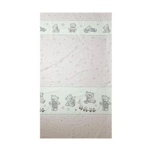 Set 2 cearceafuri din bumbac pentru saltea 120x60 cm Beberoyal BearsToys Roz imagine