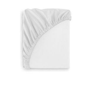 Set 2 cearceafuri din bumbac pentru saltea 120x60 cm Beberoyal Alb imagine