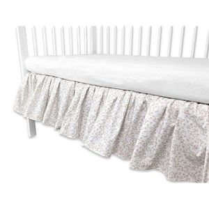 Volanas pentru saltea de patut MimiNu Premium Meadow 120x60 cm imagine